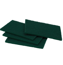 Regular Duty Scour Pads - Green - 150mm x 230mm x 10mm